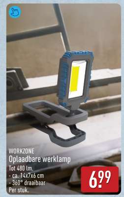 WORKZONE Oplaadbare werklamp