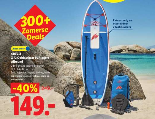 CRIVIT X-F2 Opblaasbaar SUP-board Allround