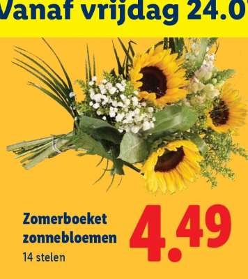 Zomerboeket zonnebloemen