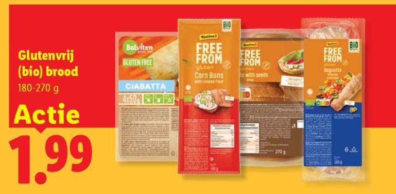 Glutenvrij (bio) brood