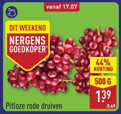 Pitloze rode druiven