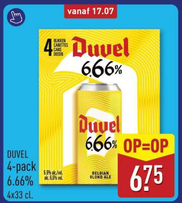 DUVEL 4-pack 6.66%