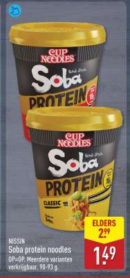 Nissin Soba protein noodles