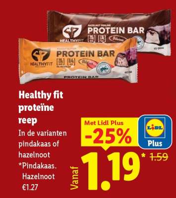 Healthy fit proteïne reep