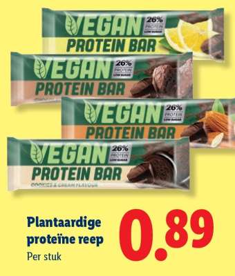 Plantaardige proteïne reep