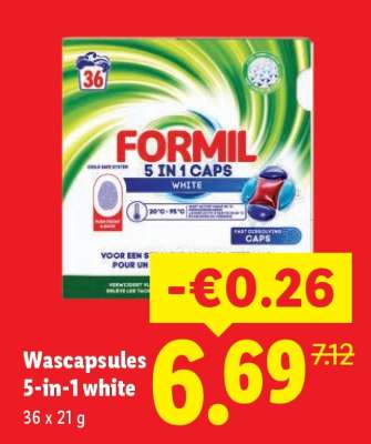 Wascapsules 5-in-1 white