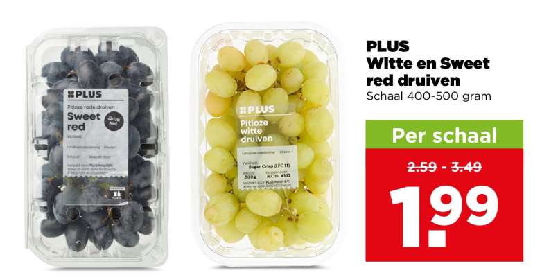 PLUS Witte en Sweet red druiven