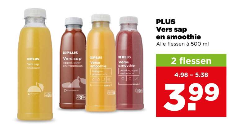 PLUS Vers sap en smoothie