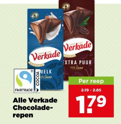 Alle Verkade Chocolade-repen