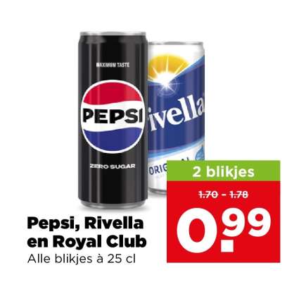 Pepsi, Rivella en Royal Club