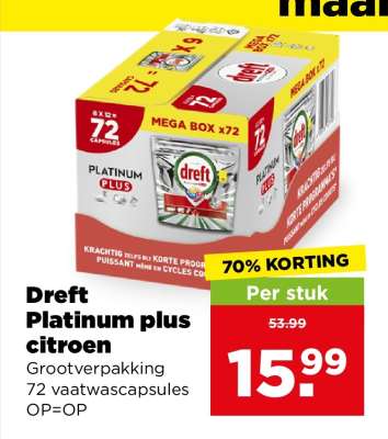 Dreft Platinum plus citroen