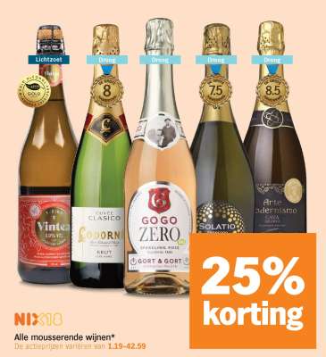 Alle mousserende wijnen