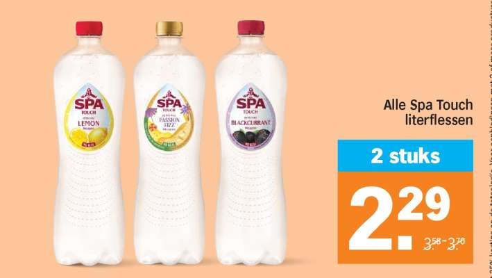 Alle Spa Touch literflessen