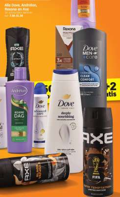 Dove, Andrélon, Rexona en Axe