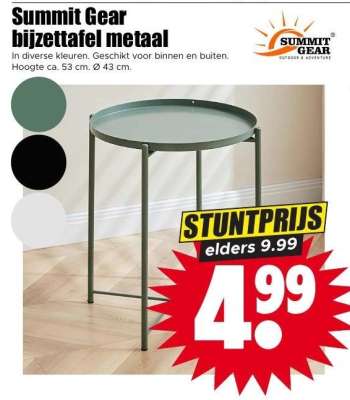 Summit Gear bijzettafel metaal