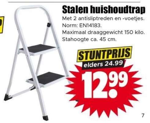 Stalen huishoudtrap