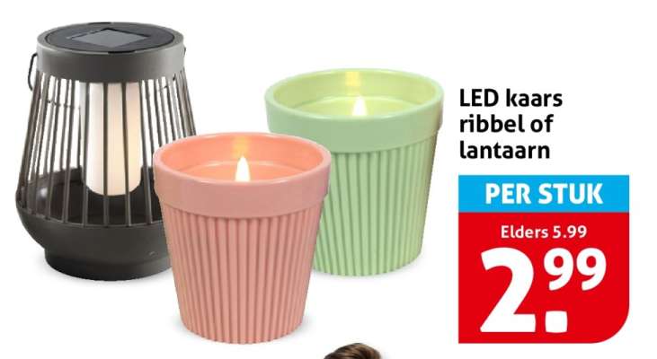 LED kaars ribbel of lantaarn