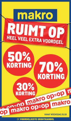 Makro - Ruimt op