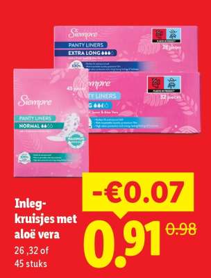 Inlegkruisjes met aloë vera
