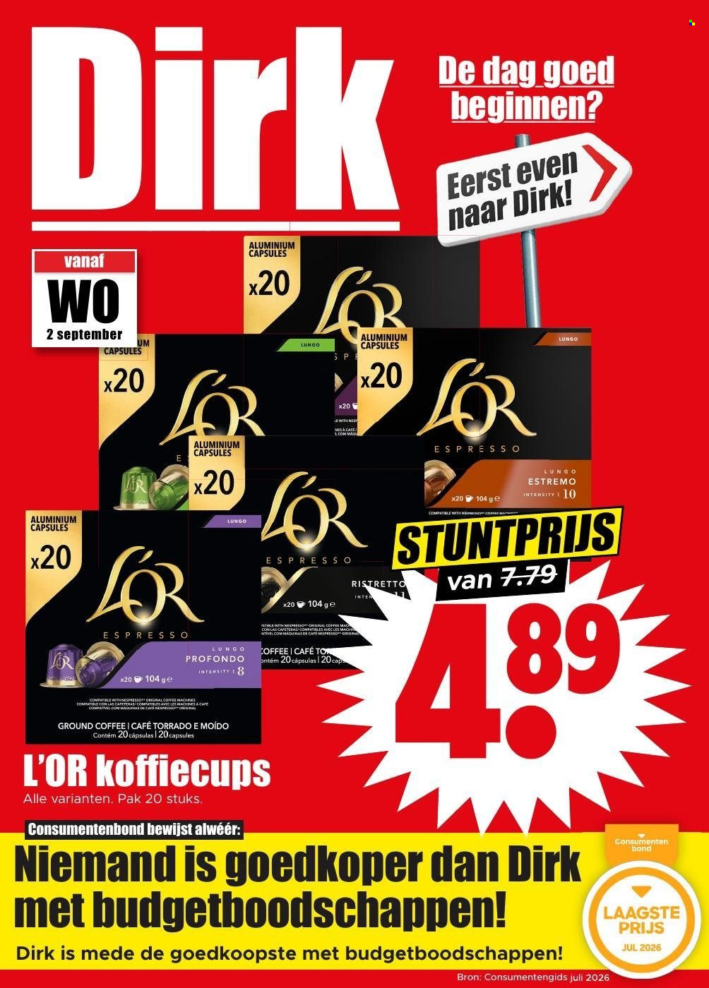 Dirk-aanbieding - 2.9.2026 - 8.9.2026. Pagina 1