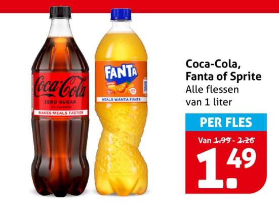 Coca Cola, Fanta of Sprite