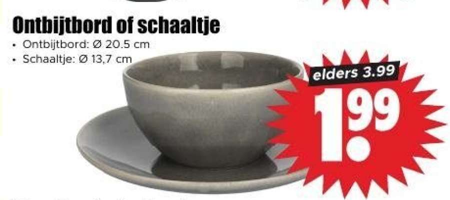 Ontbijtbord of schaaltje