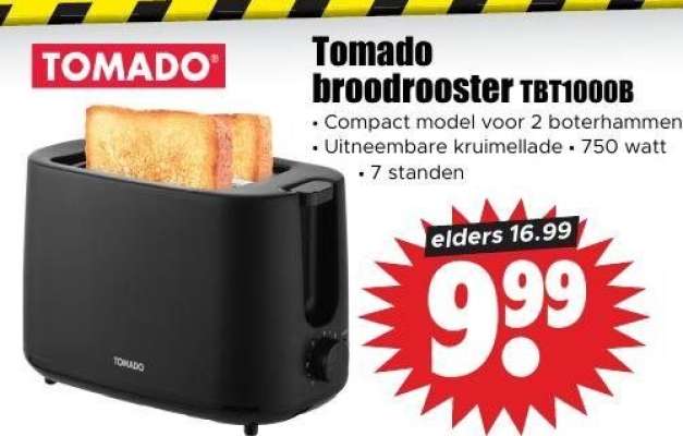 Tomado broodrooster TBT1000B