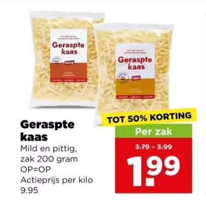 Geraspte kaas