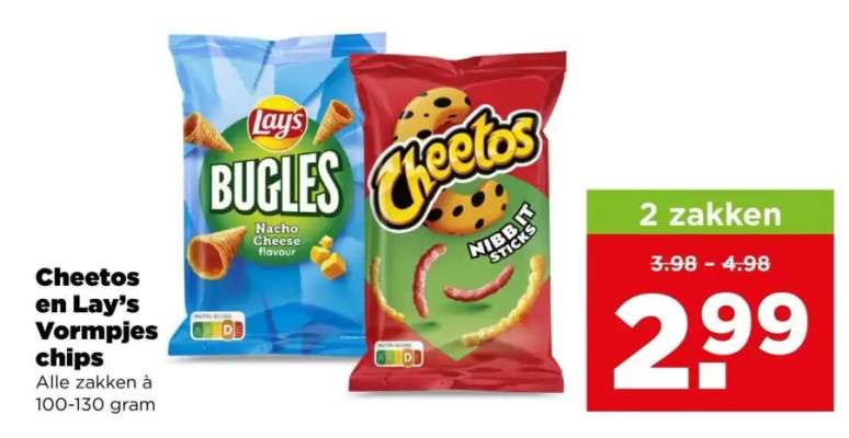 Cheetos en Lay’s Vormpjes chips
