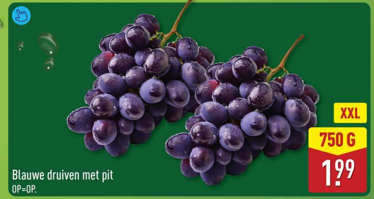 Blauwe druiven met pit