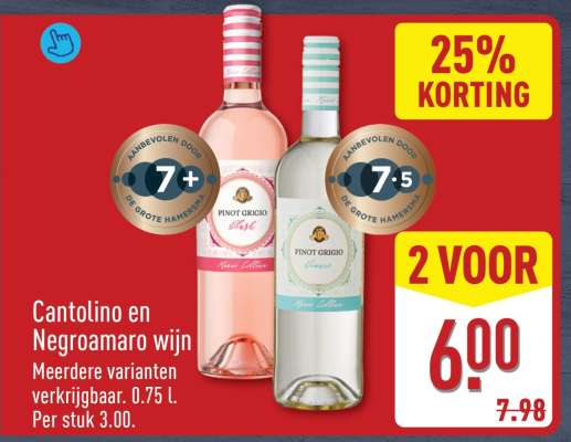 Cantolino en Negroamaro wijn