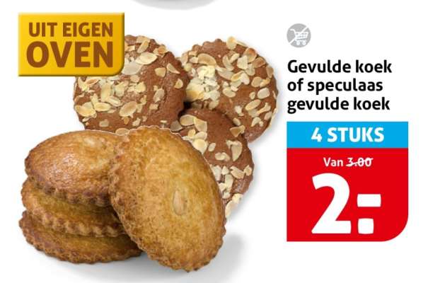 Gevulde koek of speculaas gevulde koek