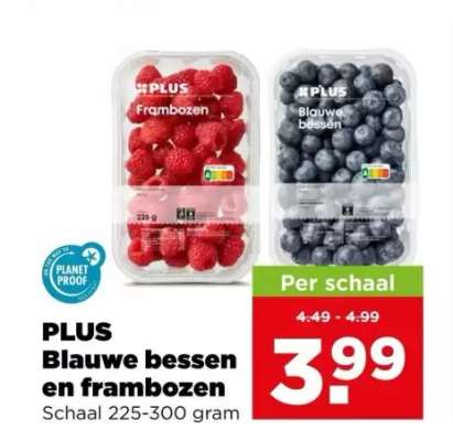 PLUS Blauwe bessen en frambozen
