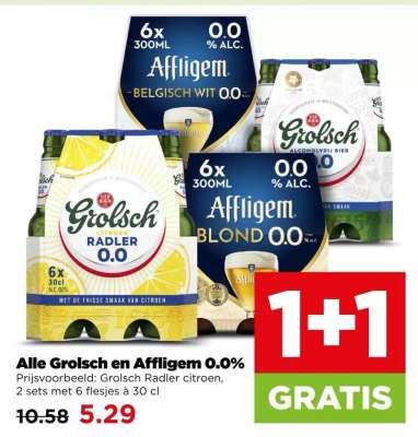 Grolsch en Affligem 0.0%