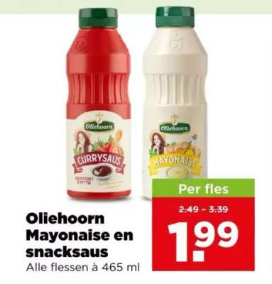 Oliehoorn Mayonaise en snacksaus