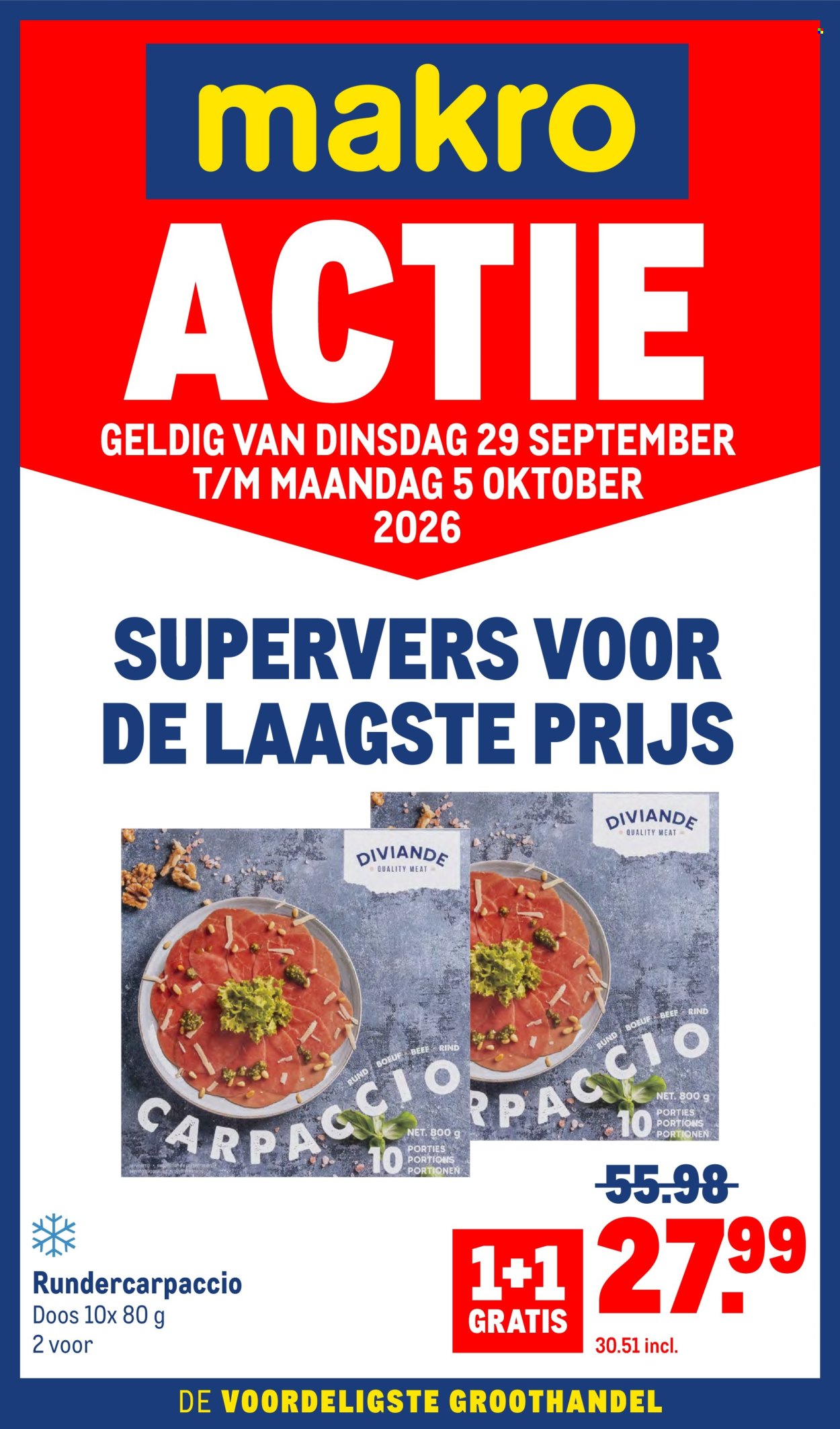 Makro-aanbieding - 29.9.2026 - 5.10.2026. Pagina 1