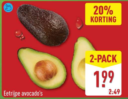 Eetrijpe avocado's