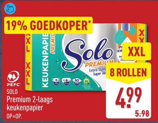 SOLO Premium 2-laags keukenpapier
