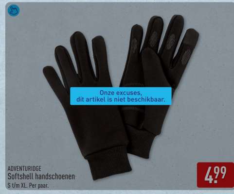 ADVENTURIDGE Softshell handschoenen
