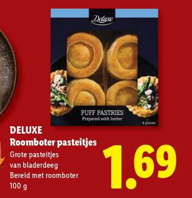 DELUXE Roomboter pasteitjes