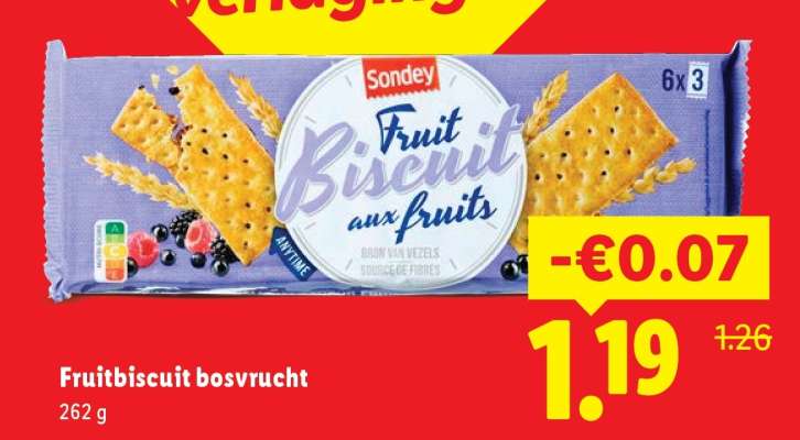Fruitbiscuit bosvrucht