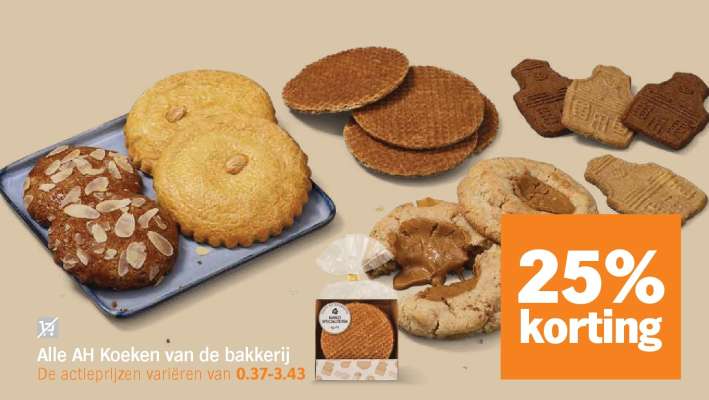 Alle AH Koeken van de bakkerij