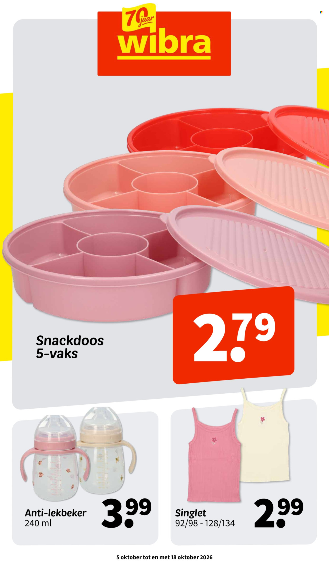 Wibra-aanbieding - 5.10.2026 - 18.10.2026. Pagina 1