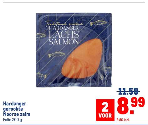 Hardanger gerookte Noorse zalm