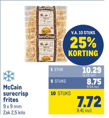 McCain SureCrisp frites