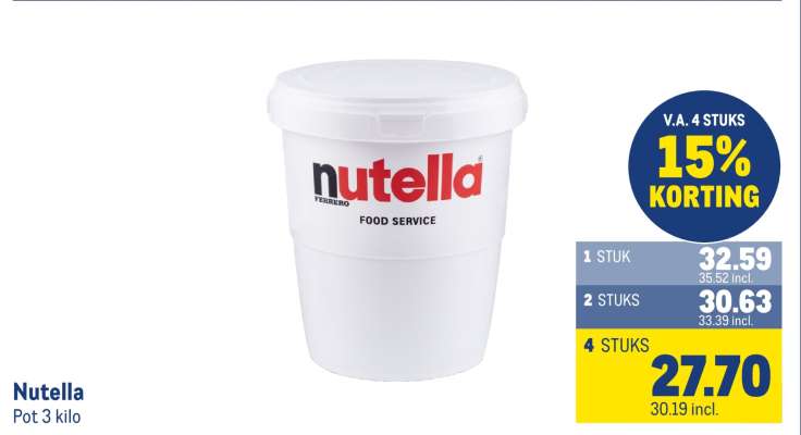 Nutella Pot 3 kilo