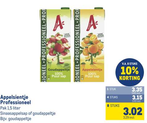 Appelsientje Professioneel