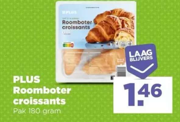 PLUS Roomboter croissants