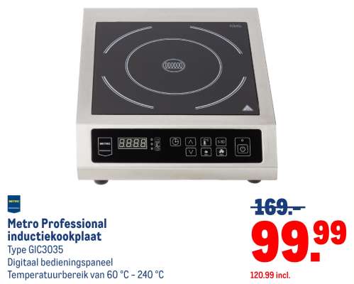 Metro Professional inductiekookplaat