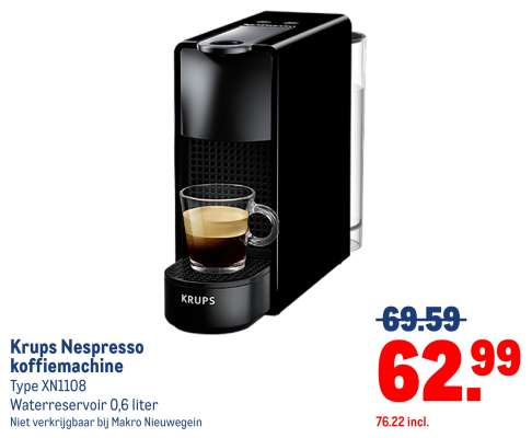 Krups Nespresso koffiemachine